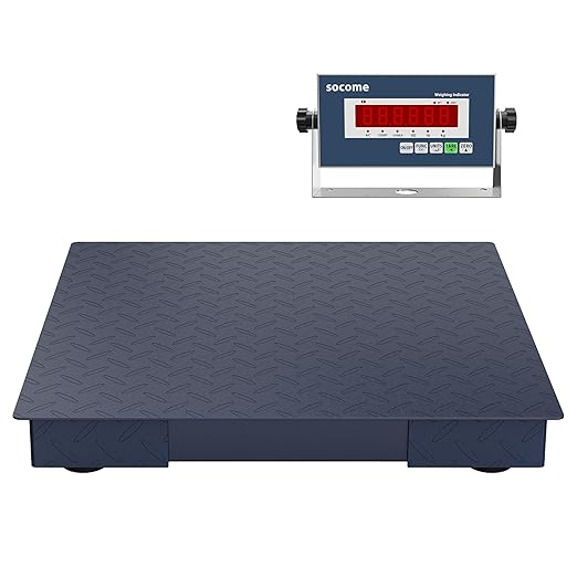 24"x24" Heavy-Duty Floor Scale, Precision Pallet Weighing by FollowSOCOME