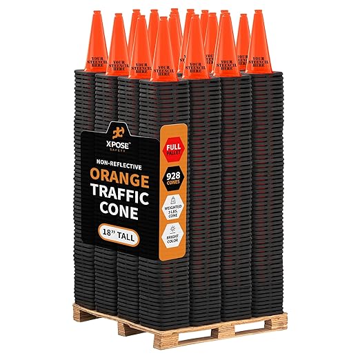 Xpose Safety 18 Inch Orange Traffic Cones by XposeSafety