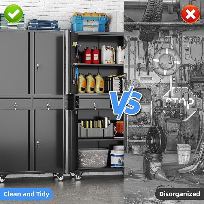Metal Garage Storage Cabinet - Image 6