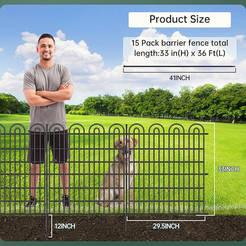 15 Panels Tall Garden Animal Barrier Fence - Image 2