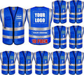 BeautyWill Custom Logo 10/20 Pack Safety Vest Class2 High Visibility Vest by BeautyWill