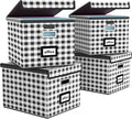 Huolewa Decorative File Organizer Boxes Office Document Storage by Huolewa