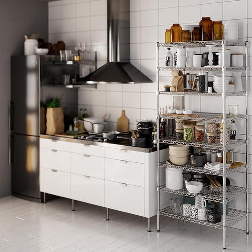 21" Deep x 30" Wide x 74" Height Wire Shelving Kit | 8-Tier | NSF Commercial - Image 2
