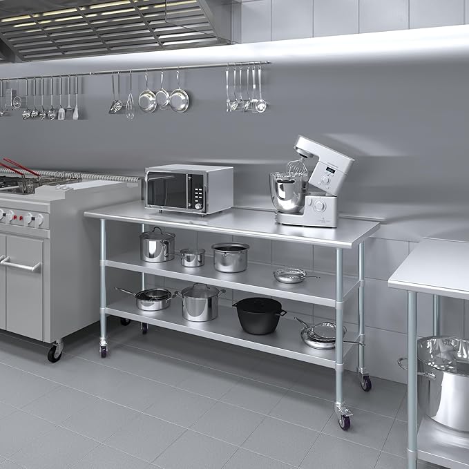 AmGood Stainless Steel Work Table - Image 5