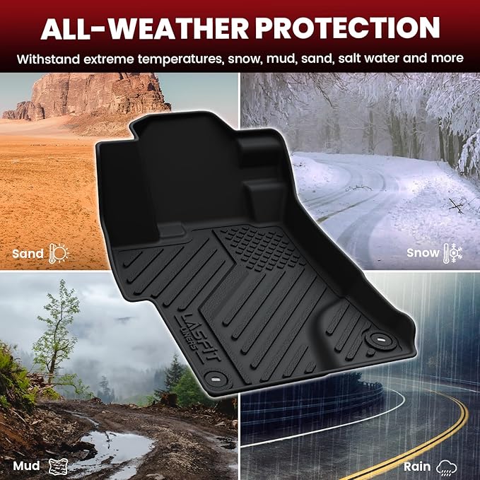 LASFIT Floor Mats for Honda Civic Sedan 2012 2013 2014 2015, All Weather TPE - Image 8