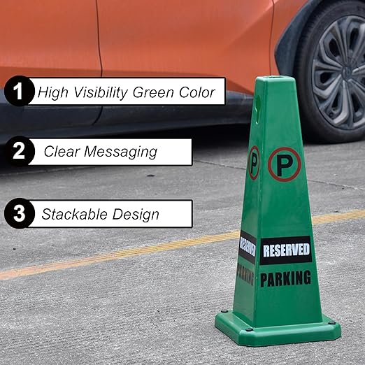 OrangeStar 8-Pack Reserved Parking Cones - Image 4
