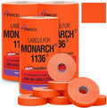Perco Fluorescent Red Pricing Labels by Perco