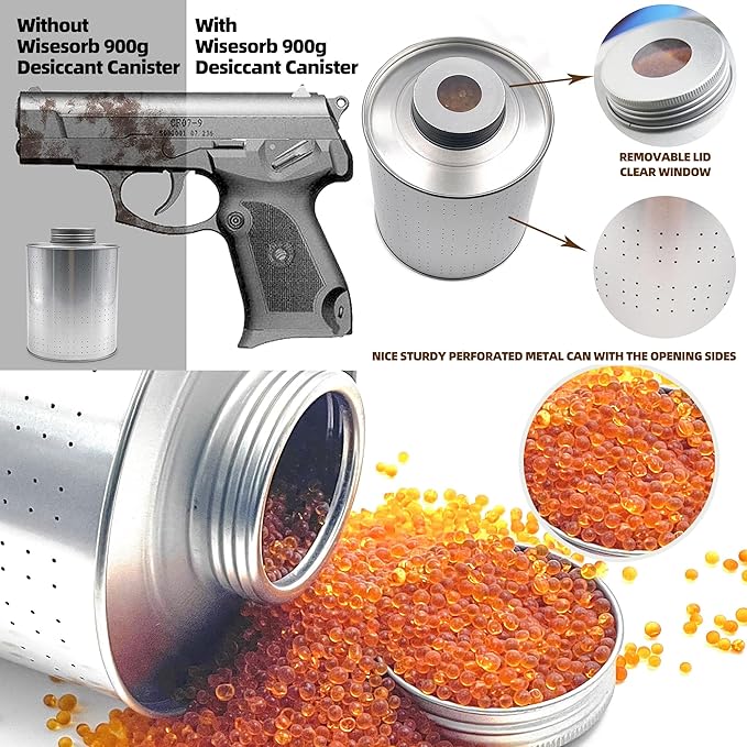 900 Gram 2 Pack Dehumidifiers for Home, Rechargeable Gun Safe Dehumidifier - Image 7