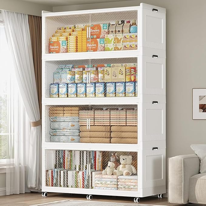 200Gal Extra Large Stackable Storage Bins by KUYIGAME
