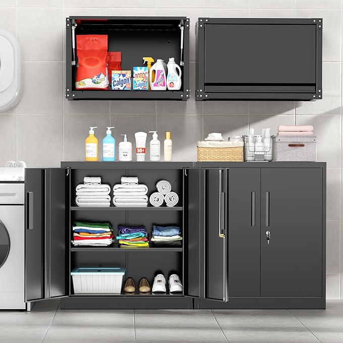 Pataku Metal Storage Cabinet, Garage Cabinet - Image 7