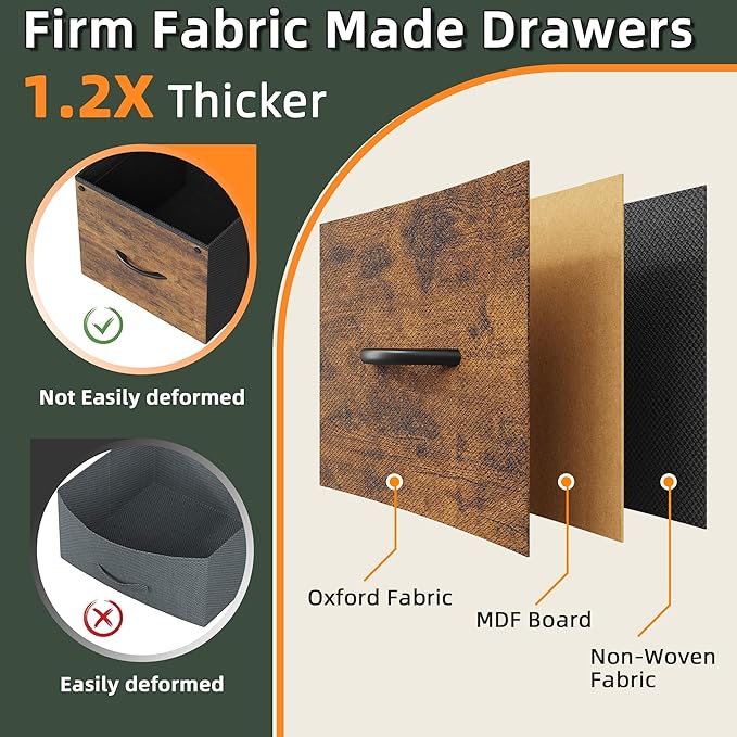 4 Drawer Lateral File Cabinet, Mobile Filing Cabinet - Image 5
