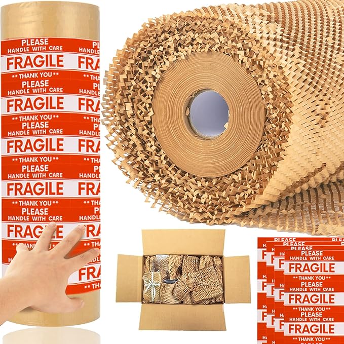 Honeycomb Packing Paper Wrap 15''x328', Substitute Alternative - Image 8
