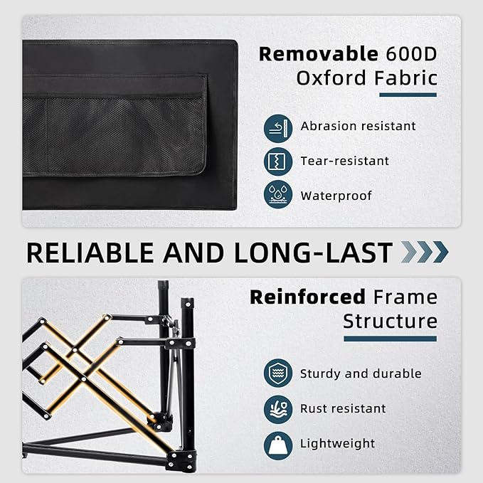 Favoyard Collapsible Wagon Carts Foldable 150L & 360LBS Portable Folding Wagons - Image 6