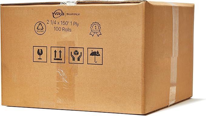 Paper Rolls One-Ply Adding Machine/Calculator 2-1/4" x 150 ft White 100/Ctn - Image 6