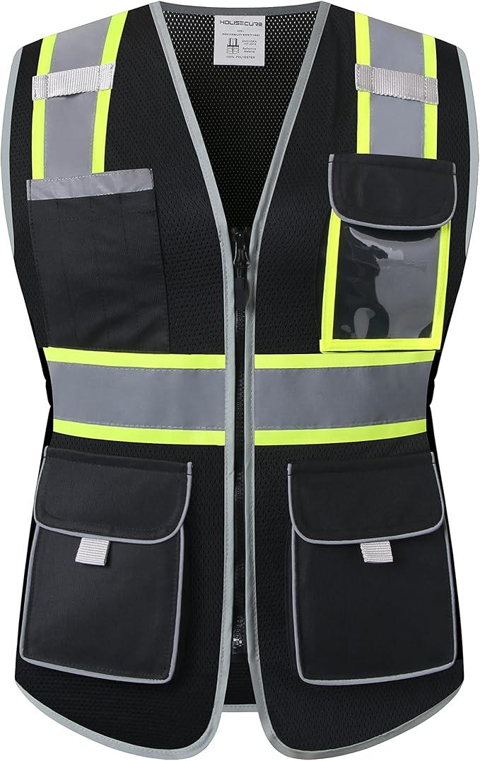 Safety Vest for women, Hi vis Reflective Lady Work vest - Image 2