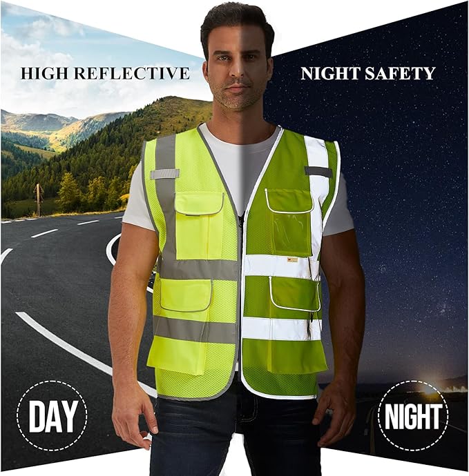 SIFE Reflective Safety Vest High Visibility Vest - Image 3