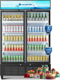 AAOBOSI Commercial Merchandiser Refrigerator, 36.8 Cu.Ft Glass Door Display by AAOBOSI