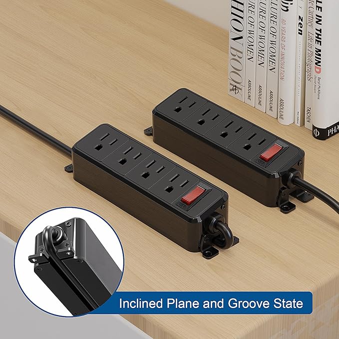 Wall Mount Power Strip, Flat Plug Power Strip - Image 6