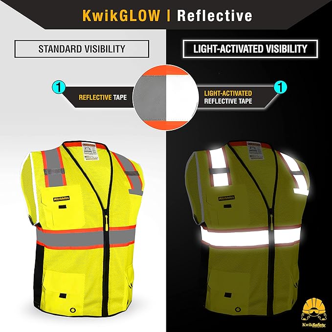 KwikSafety - Charlotte, NC - BIG KAHUNA Safety Vest Class 2 ANSI OSHA - Image 3