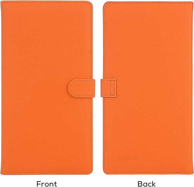 Car Registration and Insurance Holder, Leather Magnetic Shut Vehicle Glove Box - Image 8