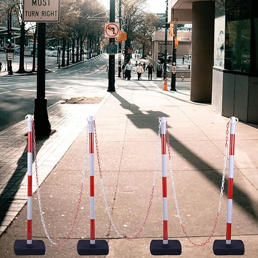 4Pack 35" Traffic Delineator Post Cone - Image 7