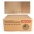 Multi-Depth Corrugated Shipping Boxes, Storage & Small Business Packaging by IDLPackaging