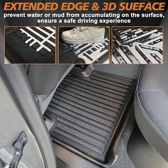 TripleAliners for Colorado & Canyon 2026 2025-2023 Floor Mats Crew Cab 1st & - Image 5