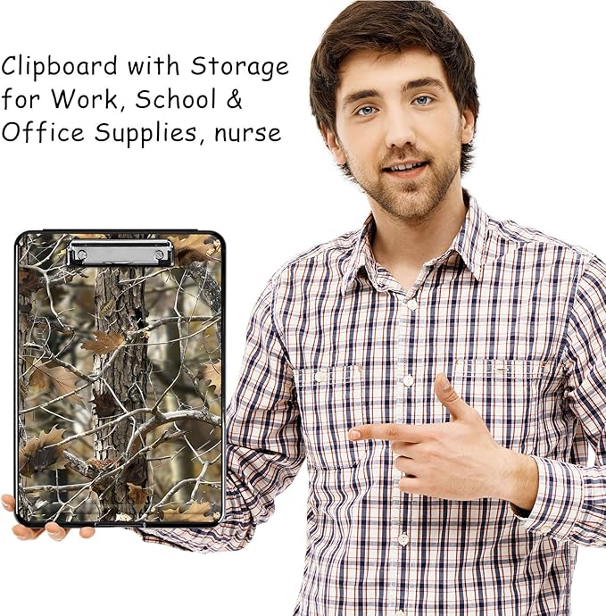 Clipboard with Storage, High Capacity Plastic Storage Clipboard with Pen Holder - Image 7