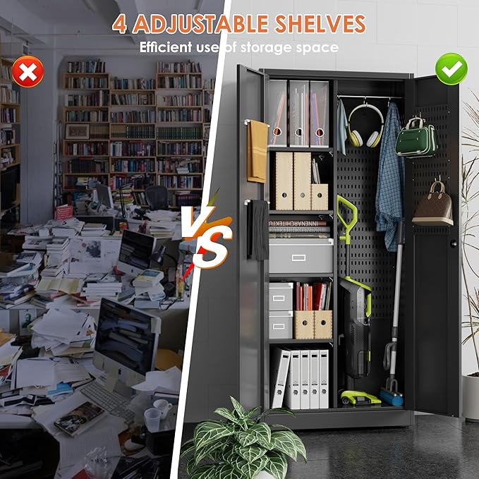 Broom Closet Storage Cabinet - Image 6