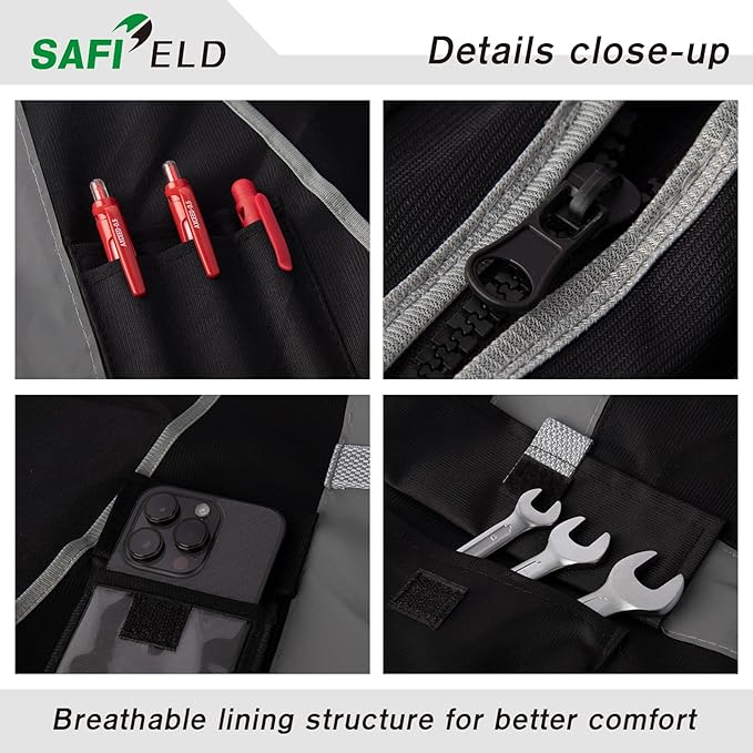 Safety Reflective Work Vest 6 Pack - Image 3