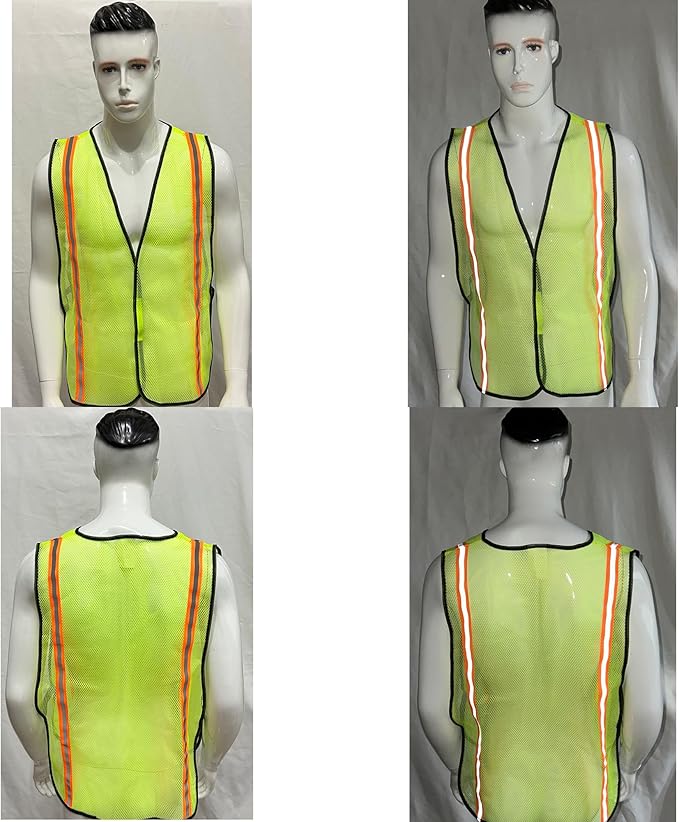 Dazonity High Visibility Reflective Safety Vest, Durable Mesh, High Visibility - Image 3