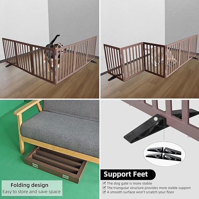 ZJSF Freestanding Indoor Dog Gate - Image 4