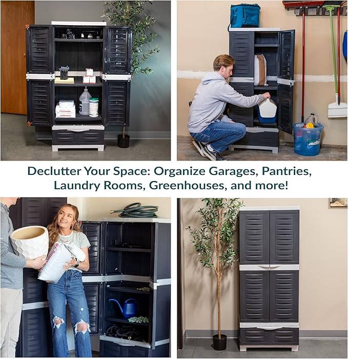 Sunnydaze Lockable Storage Cabinet - Image 6