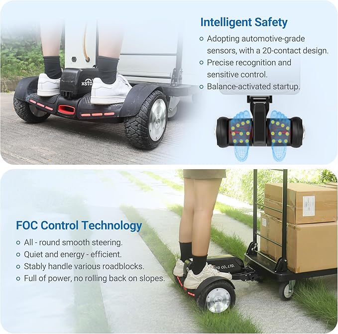 Electric Platform Truck, 661lbs Capacity Heavy Duty Flatbed Cart, 1000W Powered - Image 4