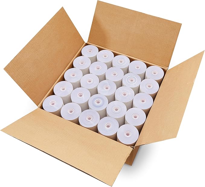 3-ply 3" inch 65' Feet White/Canary/Pink Carbonless Kitchen Paper 50 Rolls TMU by ShopSmartOnline