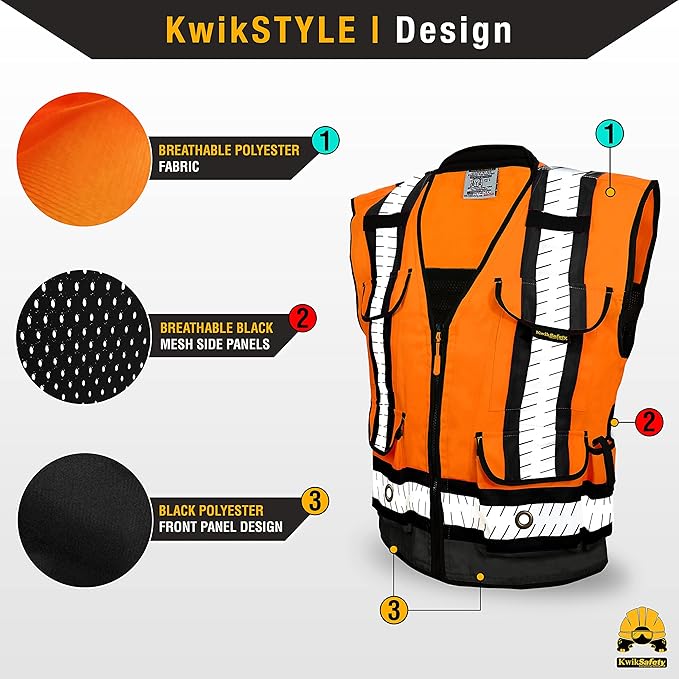 KwikSafety - Charlotte, NC - GODFATHER Safety Vest ANSI OSHA - Image 2