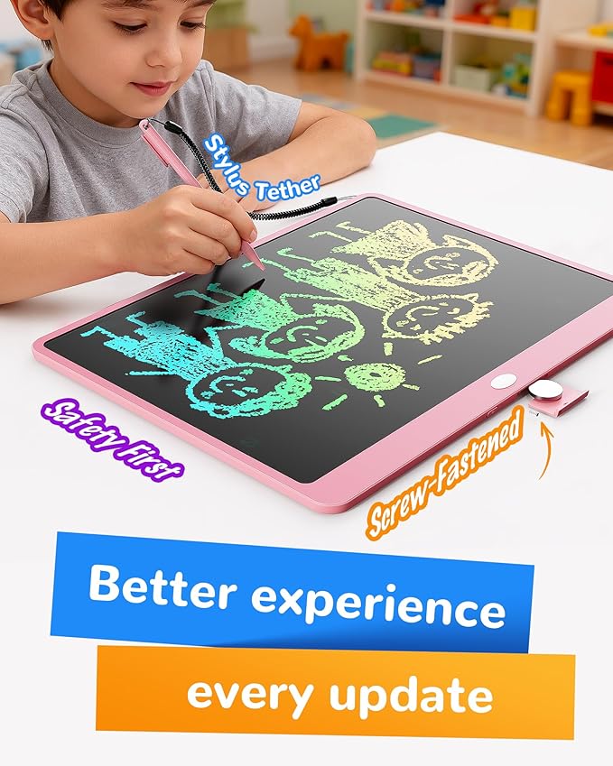 KOKODI LCD Writing Tablet, 16 Inch Colorful Toddler Doodle Board Drawing Tablet - Image 3