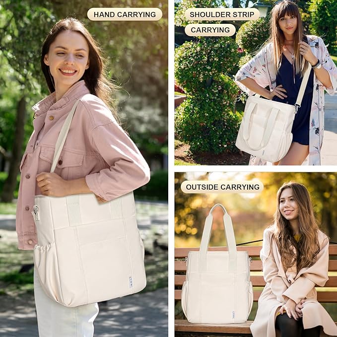 NOL Insulated Lunch Bag for Women, Large Spacious Lunch Tote Bag - Image 6
