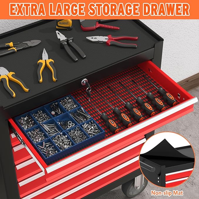 7 Drawers Rolling Tool Chest - Image 7