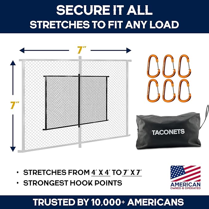 Upgraded Highly Elastic Cargo Net, USA Company, Simple Truck Bed Cargo Mesh - Image 2