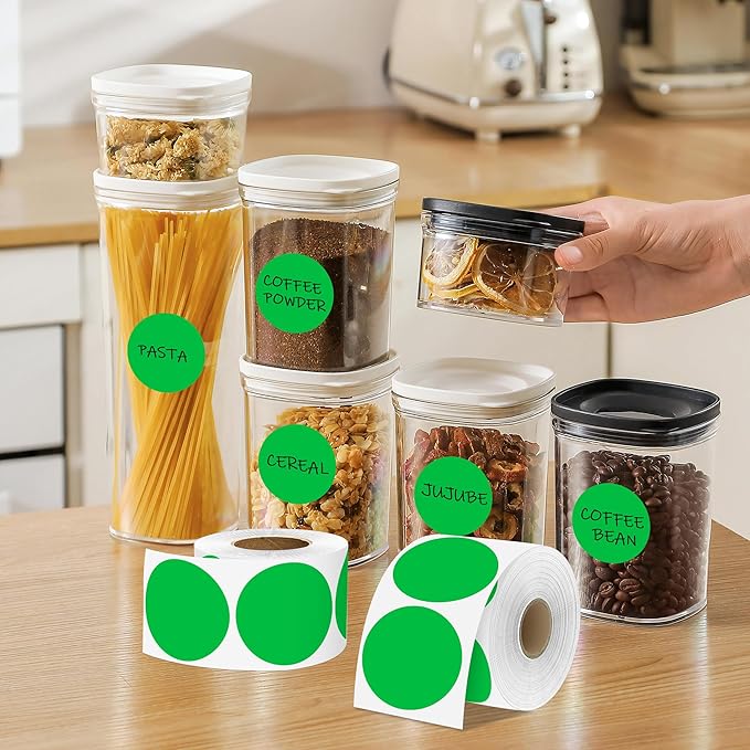 2 Inch Green Circle Stickers 500 Pcs, Permanent Color Coding Dots - Image 6