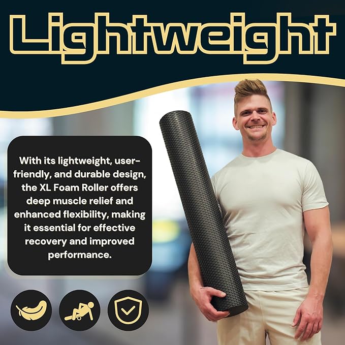 Fitizen Foam Roller – Muscle Massage Rehab Stiff Back Pain Physical Therapy - Image 8