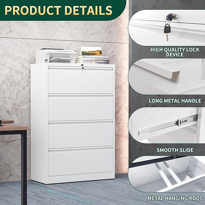 4 Drawer Lateral File Cabinet - Image 4