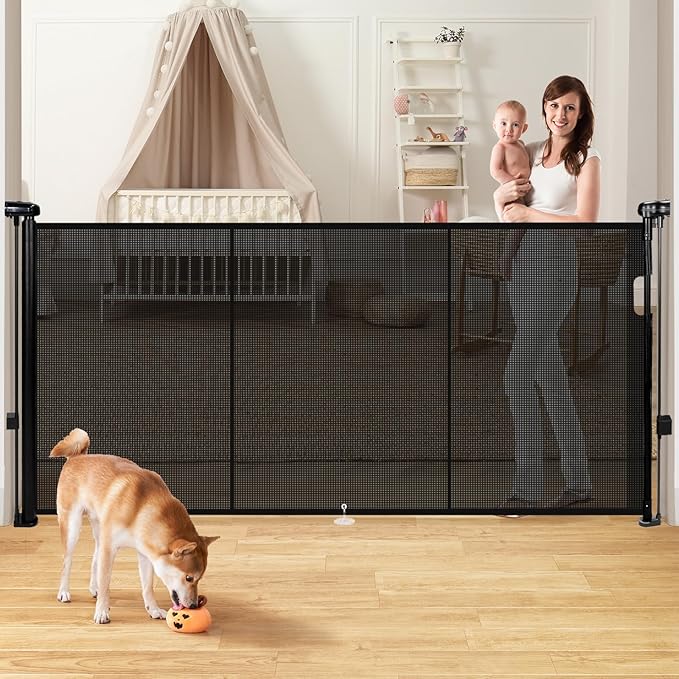 Retractable Baby Gates for Stairs by Pravoluxmax