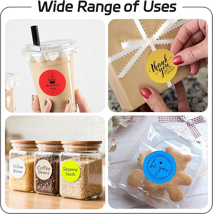 2 inch Dot Stickers Labels Circle Garage Sale Sticker 750Pcs Round Thermal - Image 6