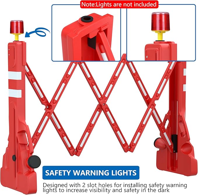 RELIANCER Expandable 7.41ft Safety Barricade, Retractable Security Barrier - Image 7
