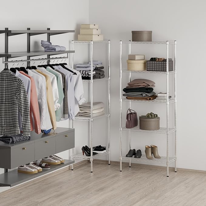 14" Deep x 30" Wide x 74" Height Wire Shelving Kit | 5-Tier | NSF Commercial - Image 7
