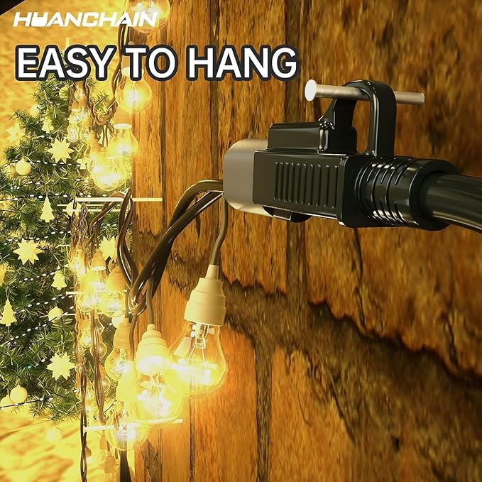 HUANCHAIN Indoor Outdoor Black Extension Cord 3 ft Waterproof, 16/3 Gauge - Image 4