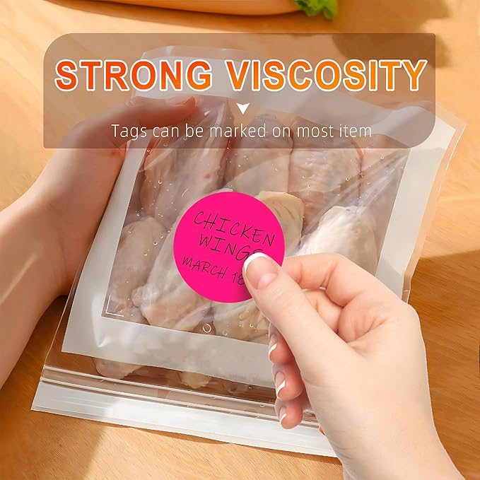 Easy to Use 2 Inch Round Fluorescent Pink Color - Image 5