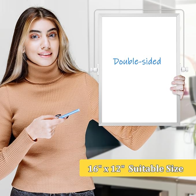 Dry Erase Magnetic White Board, Portable Small Whiteboard Set - Image 6
